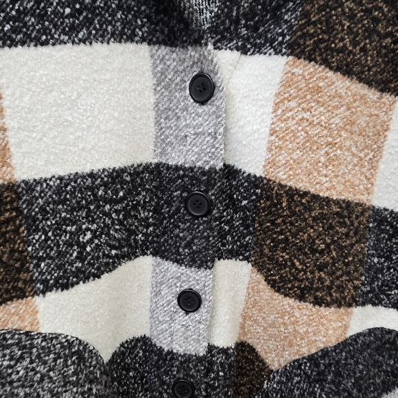 RDI Plaid Teddy Coat Shacket - Picture 5 of 9